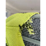Nasty Gal  Zebra Cropped Knit Sweater Neon Green Y2K Unique Bold Statement Funky Photo 3