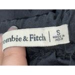 Abercrombie & Fitch NEW  Black Cotton Elastic Tiered Smocked Mini Skirt Size S Photo 3