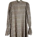 Free People Simone Dress Crochet Lace High Neck Bell Sleeve Boho Size XS Photo 1