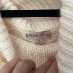 Knox Rose  Cable Knit Cowl Neck Cottagecore Womens Sweater Sz S Lace Boho Cozy Photo 8