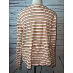 Madewell  Baby Tee Shimmer Stripe Long Sleeve Pullover Shirt XL K6313 Extra Large Photo 3