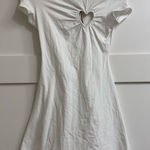 SKIMS  Cotton Jersey Heart Dress in Snow, Size Small Photo 0