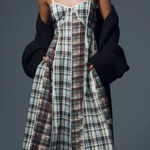 Anthropologie NWT Siddhartha Bansal V-Neck Midi Dress Sz. L Photo 0