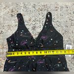 Torrid  Wireless Short Asymmetrical Twist Front
Swim Dress Size large 12 Galaxy Photo 6