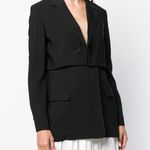3.1 Phillip Lim women’s black Tiered Twill blazer jacket size 2 extra small XS Photo 0