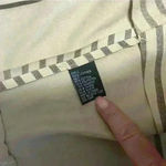 Veda 100% Leather Striped Moto Jacket. Size SP Tan Photo 8