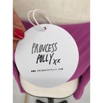 Princess Polly ZInnia Purple Crop Blouse Long Sleeve Top | Sz 10 Spring Casual Photo 3