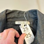 Travelsmith Womens Jacket Size M Blazer Black Multi Tweed Floral Embellished Size M Photo 5