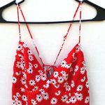 BriDGE Womens medium red Sleeveless Floral strappy spring sleeveless sun dress Photo 4