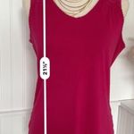 st. john's bay 3/$20  Fuchsia/pink & lace tank top. Photo 3