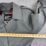 London Fog  Womens 6 Trench Coat Classic Double Breasted Belted Green USA Vintage Photo 10