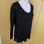 Time And Tru women S scoopneck batwing loose fit longsleeve sweater black Photo 3