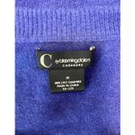 C by Bloomingdale 100% 2 Ply Cashmere Sweater Electric Blue Small (Tags says M) Photo 2