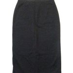 Eileen Fisher NWT High Waisted C/L Pencil Midi in Charcoal Tencel Ponte Skirt XS Photo 0