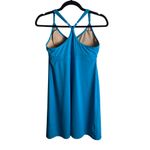 Athleta Size M Shorebreak Athleisure Dress Costal Blue Casual Beach Razor Back Photo 2