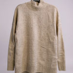 Gap Women's Oatmeal Speckled Mock Neck Sweater Size XL Photo 0