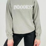 SUB_URBAN RIOT  Indoorsy Willow Crewneck Sweatshirt in Gray Size S Photo 0