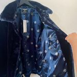 Dennis Basso Dennis By  Women’s Faux Fur Coat Dark Blue Mid Length Size M Photo 7