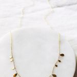 Delicate Tear Drop Necklace /minimalist Necklace Gold Photo 4