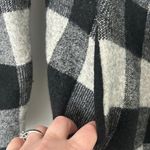 Lauren Ralph Lauren Open Front Waterfall Wool Buffalo Plaid Sweat S Small Black Photo 5