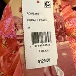 Emerald Sundae Juniors' Floral-Sequined Gown Coral/Peach Sz M NWT Photo 7