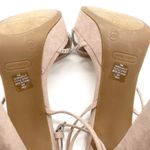 Nine West  Suede Women's Nude Stilettos Rhinestone Strap High Heels Photo 12