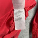 Dennis Basso Dennis by Blouse Medium Pink Lace Trim Balloon Sleeve Casual Chic Photo 7