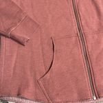 walk in love. Women’s Pink Fleece Do Not Worry Wildflower Zip Up Hoodie Small Photo 5