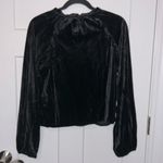 Rachel Parcell NWT  Black Velvet Blouse Photo 2