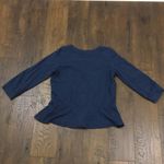 Anthropologie Lilka peplum navy blue top Photo 4