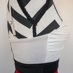 Hommage  Red and Black Pencil Dress Sz Small Photo 4