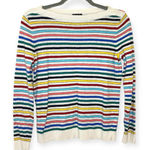 Talbots Rainbow Stripe Lambswool Sweater SP Petite Preppy Classic Knit Photo 0