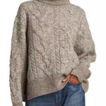 Rag and Bone 
NORA CABLE TURTLENECK
SWEATER -
IVORY/BROWN Size SP Photo 0