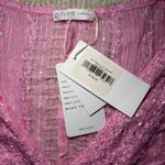 Pitusa NWT Pink Metallic Weave Thobe Kaftan Maxi Cover Photo 9