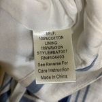 Blu Pepper Wrap Shorts Cotton Striped Womens Large Tie Belt Blue White Photo 10