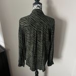 Rails  Hunter Olive Animal Stripe Flannel Soft Shirt Top Long Sleeve Medium Photo 3