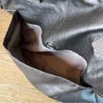 Kipling  Doris Croc Embossed Handbag Purse Tote Metallic Silver Gray Photo 6