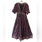 Free People  Lysette Floral Maxi Dress Sz M Photo 1