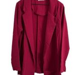 Lush Clothing Lush Red Pink Open Front Jacket Blazer Size Large Photo 0