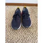 Nike  Women's Navy Blue Gray Epic React‎ Flyknit Running Shoes Size 7.5 Photo 2