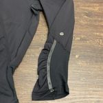 Lululemon  Cropped Legging 6 Run For Your Life Black & Gray Ruched Detail Photo 6