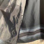 Sag Harbor Vtg Woman Skirt 16W Black Blue Striped Midi A-Line Career Office Photo 4