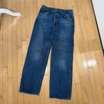 ZARA  Straight / Wide Leg Denim Jeans Classic Blue Size 10 Photo 3
