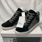 Aqua College Womens Guliette Leopard Sneaker Sz 8 Black Photo 1