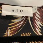ALC Frank A.L.C. Rory Pleated Tropical Print Silk Dress Photo 4