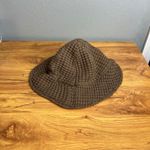 Yoli Otis Waffle Knit Bucket Hat Womens Size L Brown 100% Organic Cotton Size L Photo 3