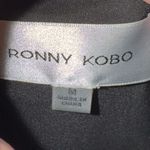Ronny‎ Kobo Hudsen Black 3D Rose Satin Strapless Mini Dress Size Medium Photo 8