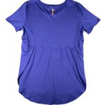Copper Fit Pro Womens Medium Purple Short Sleeve Round Neck Flowy Shirt Photo 5