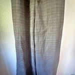 FARROW | Black White Gray Mini Plaid Wide Leg Cropped Jumpsuit Belt | Medium Photo 6