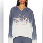 Boys Lie REVOLVE  Heavenly Love Thermal Hoodie in Navy Dip Dye Oversized Sweater Photo 1